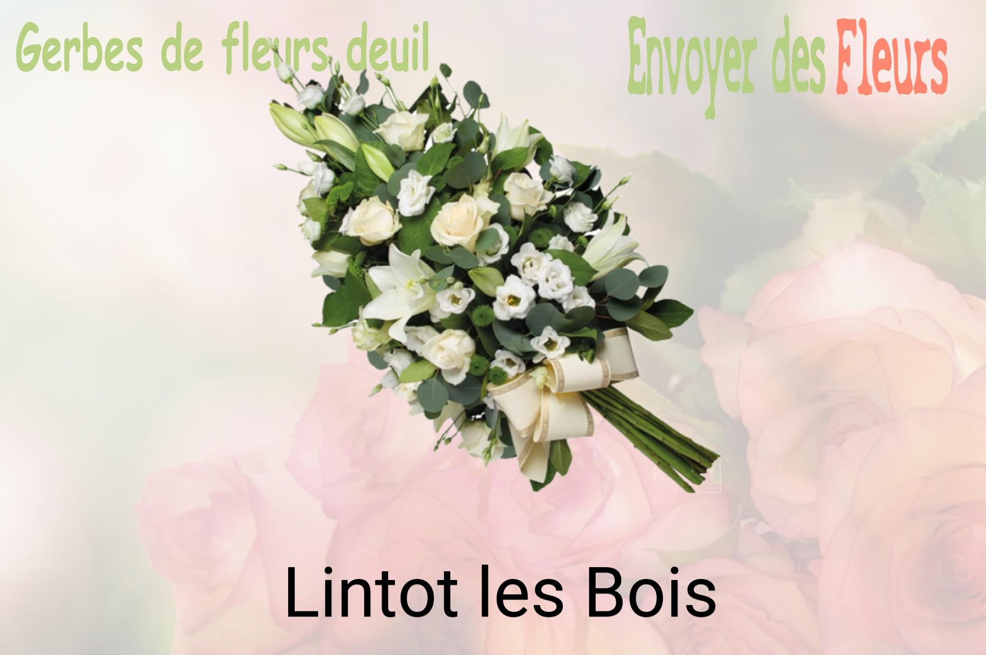 Gerbe de fleurs de deuil livrée à Lintot-les-Bois